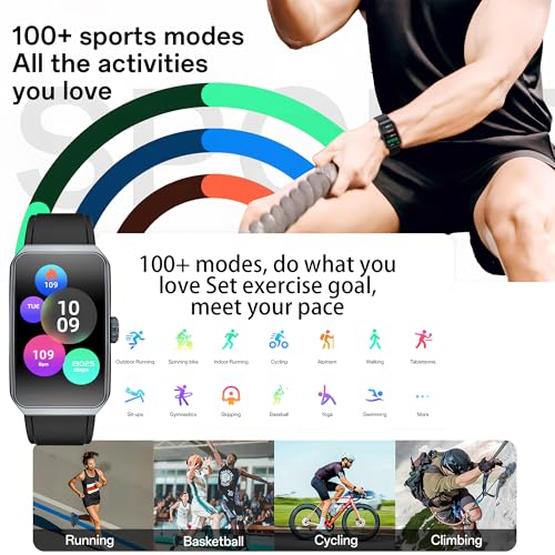 LZBWOL Health Fitness Tracker Watch for Men Women, 1.47" HD, 24/7 Heart Rate, Blood Oxygen, Sleep Monitor, 100+ Sports Mod...