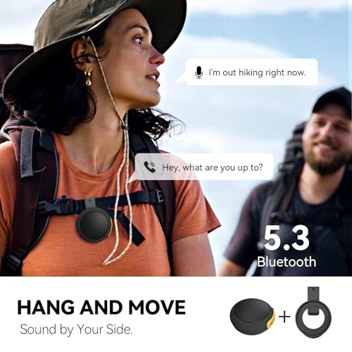 ANCwear Portable Bluetooth Speakers Wireless Mini Speaker with Enhanced Bass, HD Sound, Wearable Speaker with Microphone, ...