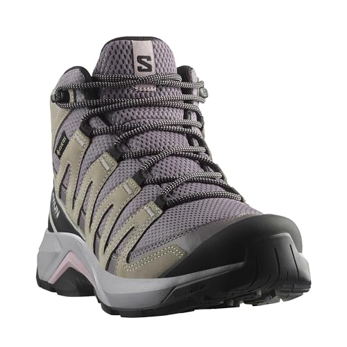 Salomon Women's X-Adventure Recon Mid Gore-Tex Hiking Shoe, Waterproof Stability for Rugged Hiking Trails & All-Weather Tr...