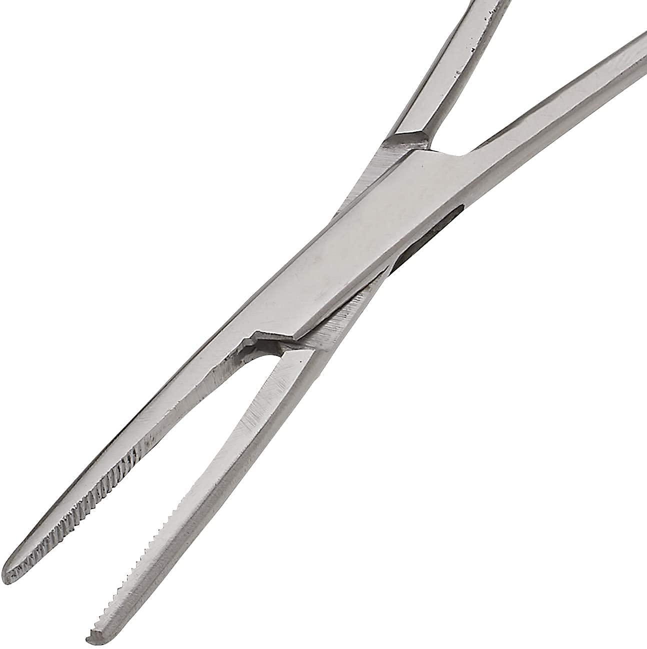SURGICAL ONLINE Set of 2 Premium Quality 10" Long Rochester Pean Hemostat Full Mouth Serration Forceps Straight & Curved Clamps Three Locking Positions - SurgicalOnline
