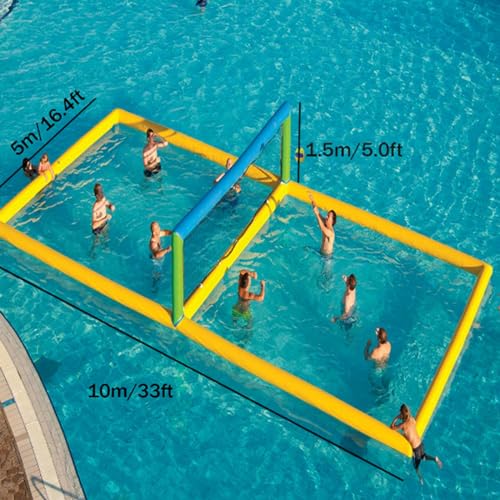 YJFEDCC Water Volleyball Court, Basketball Court, Water Volleyball Court, Inflatable Water Toys Water Football Field