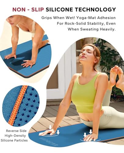 HAPBEAR 2 Pack Hot Yoga Towel - Non Slip Yoga Mat Towel with Grip Dot, Super-Absorbent, Soft Microfiber Towel for Hot Yog...