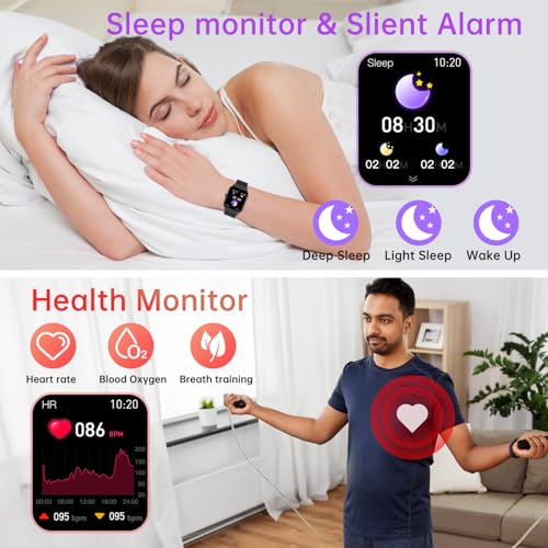 Smart Watch for Men Women Fitness: Make Answer Call Digital Mens Watches Waterproof Running Pedometer Smartwatch for Andro...