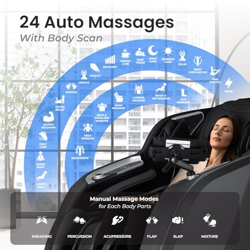 Osaki Vibe 4D l 4D Massage Mechanism l Automatic Body Scan l Deep Calf-Kneading l Space-Saving Technology l 3-Stage Zero G...