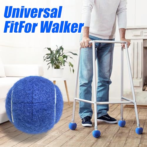 ZUJEAM Tennis Balls for Walkers, Pre Cut Walker Glide Balls for Chairs, Desks, Furniture Legs and Floor Protection, Heavy ...