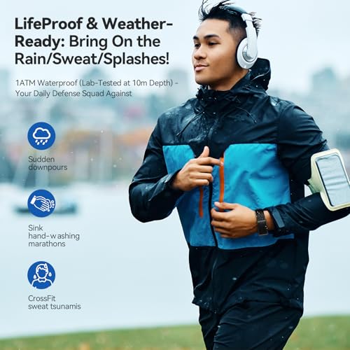 Smart Bracelet, Wearable Activity & Fitness Tracker Band, 24H Sleep Tracker, All-Day Continuous Heart Rate Blood Pressure ...