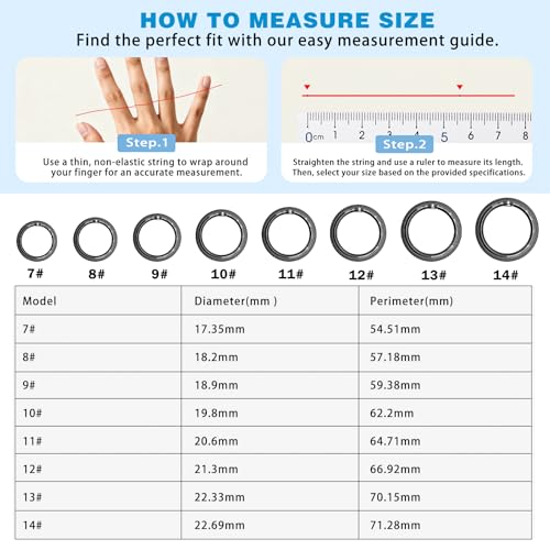 S SECRETTOP Fitness Tracker Smart Ring for Men Women – Sleep & Heart Rate Monitor, Health Activity Tracker, Step Counter, ...