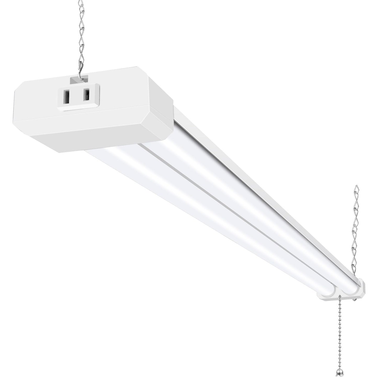 hykolity 4FT Linkable LED Shop Light, 6500lm, 60W Utility Fixture, 5000K Daylight, Plastic, Model HBSP-MB4F-