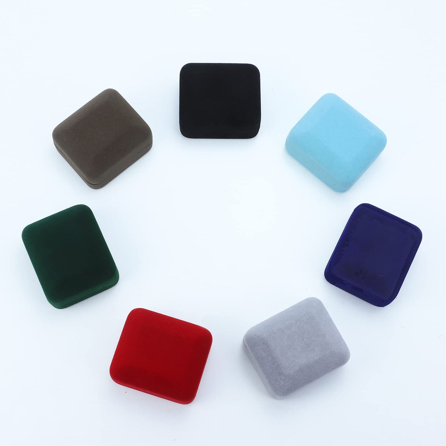 GBYAN Velvet Ring Box with LED Light Jewelry Display Gift Box for Proposal,Engagement, Wedding