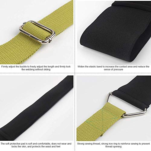 Yoga Stretching Strap, Improve Body Flexibility Stretch Strap Backbend Assist Trainer, Adjustable Leg Stretcher Home Gym E...