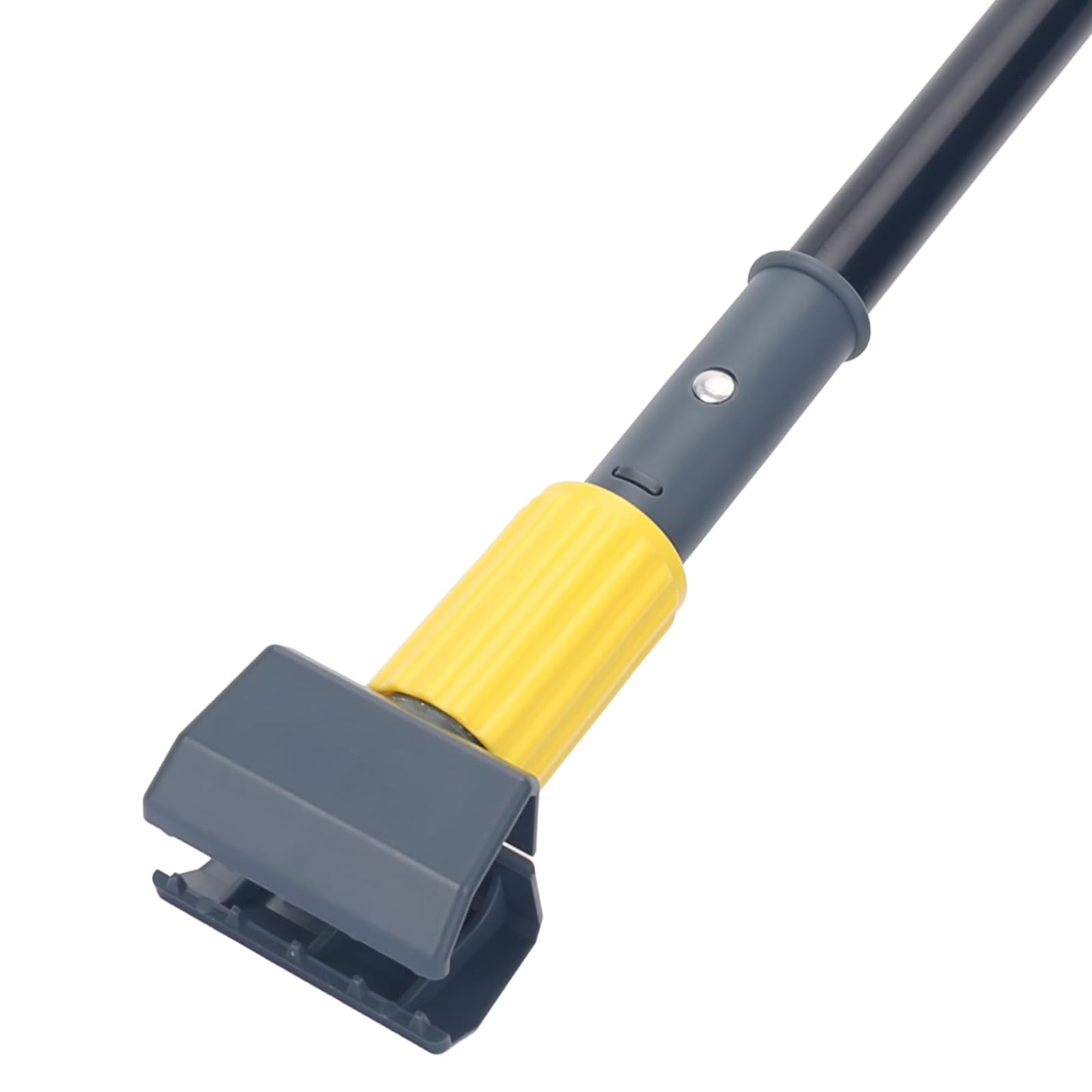 KeFanta Metal Mop Handle Commercial Heavy Duty,58" Industrial Mop Stick with Jaw Clamp,Wet Gripper Mops Head Replacement Holder for Floor Cleaning