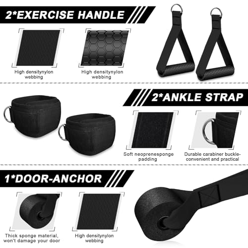 AlpinexFit Resistance Bands for Working Out,150LBS Exercise Bands with Handles,Workout Bands for Men Women, Fitness Bands ...
