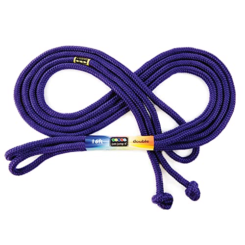 Just Jump It 16' Foot Single Jump Rope for Kids Women and Men - Active Outdoor Youth Fitness Excersing Equipment - Double ...