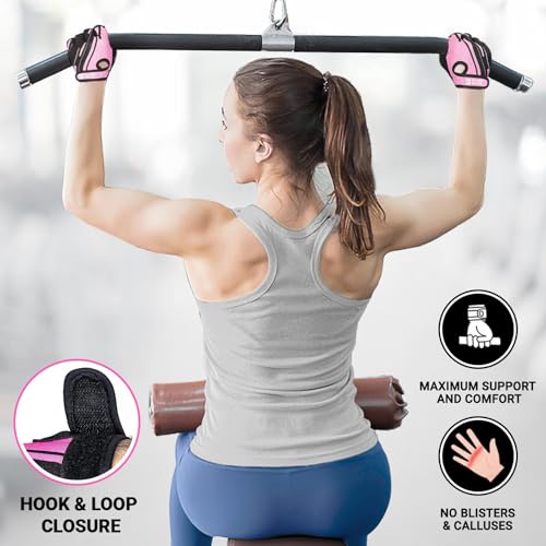 Stealth Sports Weight Lifting Gloves Half Finger Workout Gloves Men Women Anti-Slip Padded Palm Gym Gloves Exercise Gloves...