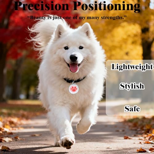 Smart GPS Tracker for Dogs|mini Easy to use Cat GPS Tracker|Waterproof and Drop-Proof|Real-time Positioning Smart Alarm pe...