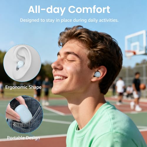 TOZO A1 Wireless Earbuds Bluetooth 5.3 Light Weight in Ear IPX5 Waterproof Headphones 2 Mic for AI Calls, Immersive Premiu...
