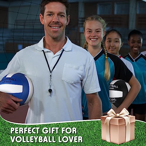 Jexine 12 Pcs Volleyball Official Size 5 Bulk Soft Volleyball with 2 Pump Outdoor Indoor Beach Volley Ball for Beach Play ...