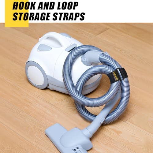 LuBanSir Cinch Straps, 2" x 24" (4 Pack) Elastic Hook and Loop Storage Strap for Extension Cord, Cable, Cord Wrap, Rope an...