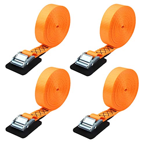 JCHL Sturdy 20-foot-by-1-inch Tie Down Strap Lashing Strap Cargo Tie-Down Strap Padded Cam Lock Buckle 1000lbs Capacity (...