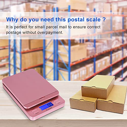 Fuzion Shipping Scale, Digital Postage Scale for Packages 86 lb/0.1oz with Hold and Tare, Postal Scale with Flip Holder, P...