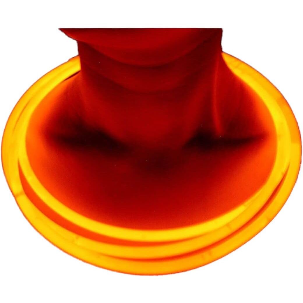 Glow Sticks Bulk Wholesale Necklaces, 1200 22    Orange Glow Stick Necklaces, Bright Color, Glow 8-12 Hrs, Connector Pre-Attache