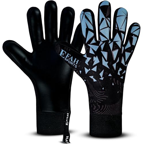 EFAH SPORTS Soccer Goalkeeper Gloves for Boys Kids Children Youth Adult Professional Goalkeeping Glove with Strong Grip Pr...
