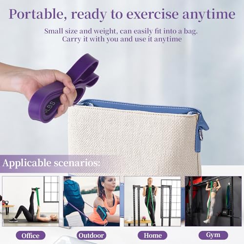 Resistance Bands for Working Out, Pull Up Assistance Bands, Exercise Workout Bands for Men & Women, Gym Bands with Door An...