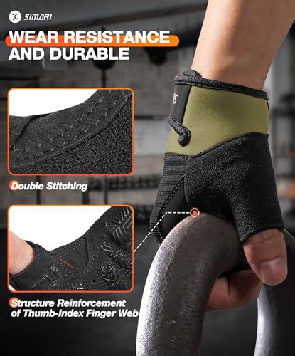 SIMARI Breathable Workout Gloves for Men & Women, Weight Lifting Gloves with Padded, Grip, Full Palm Protection, Gift for ...