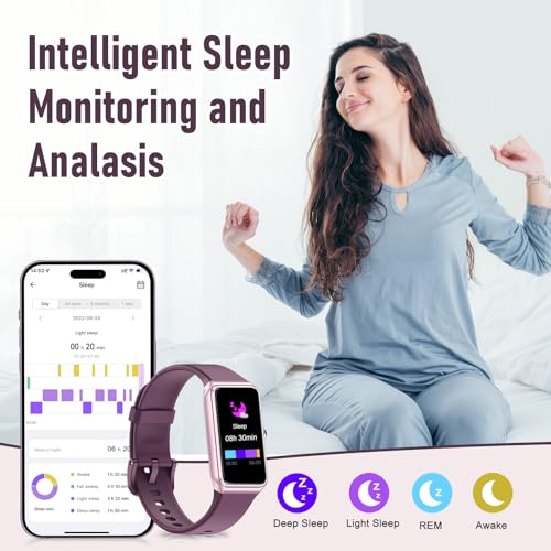 Fitness Tracker with 24/7 Heart Rate,Blood Pressure Sleep Tracking,104 Sports Modes Calories Smart Watch,IP68 Waterproof S...
