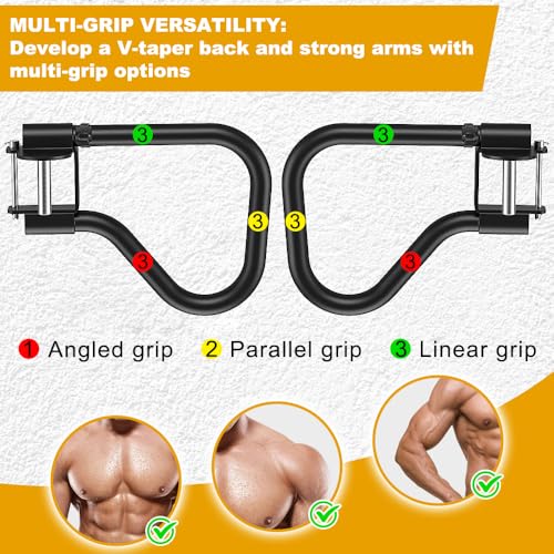 Kipika Power Rack Attachment for 5/8" & 1" Holes - Heavy Duty Home Gym Equipment for 2x2 or 3x3 Squat Rack, Adjustable and...