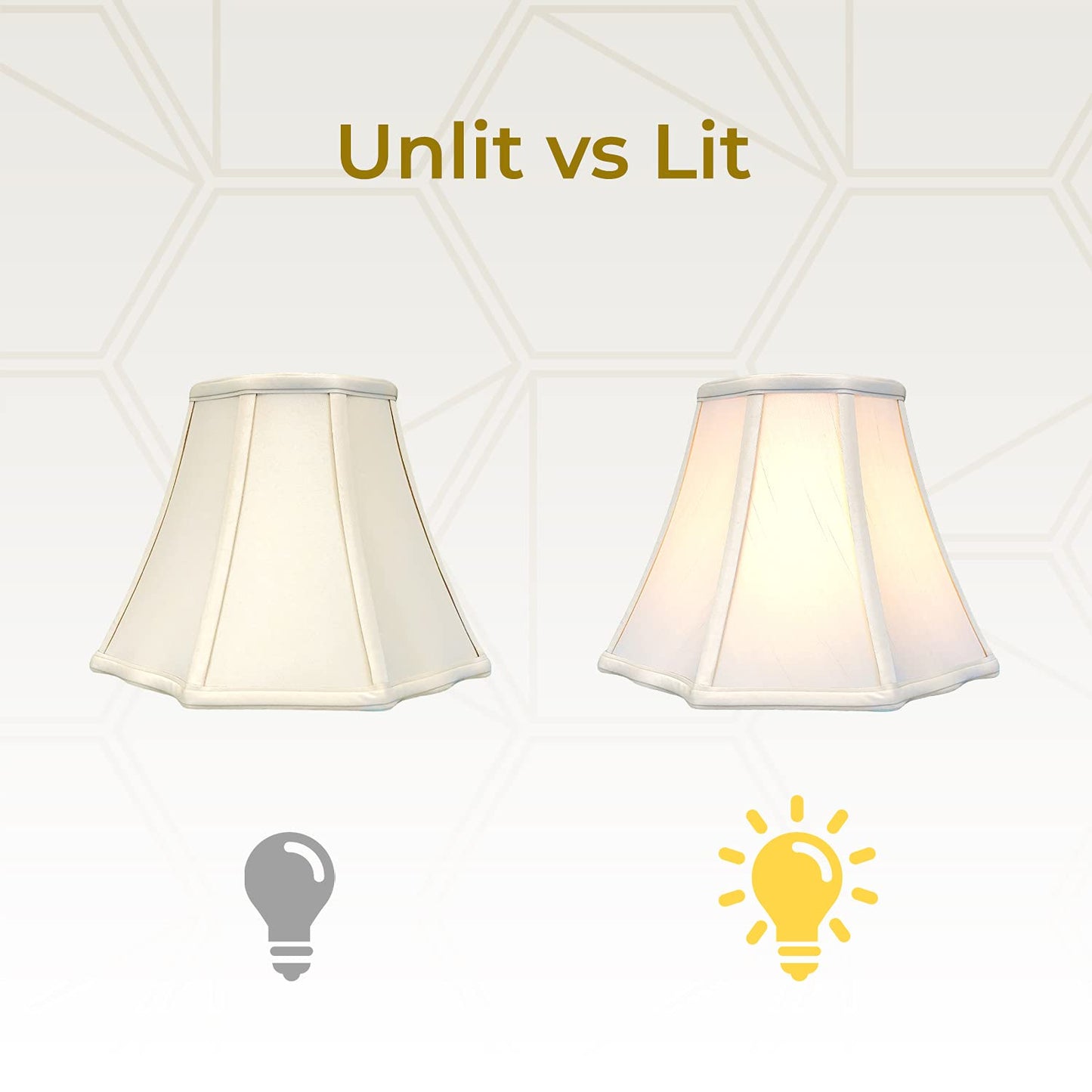 Royal Designs, Inc. Flare Bottom Lamp Shade, Beige Fabric, 5 x 10 x 8, Model BSO-701-10BG
