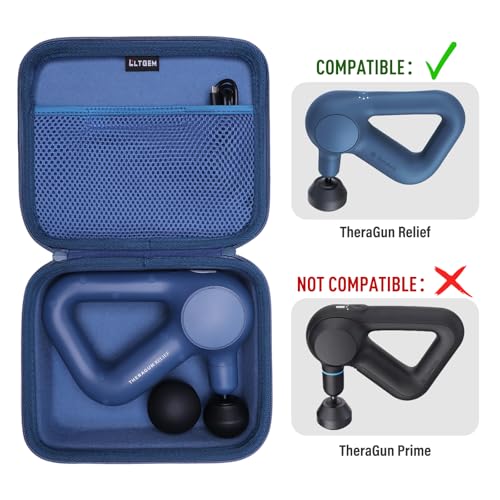LTGEM Massage Case Compatible with TheraGun Relief Handheld Percussion Massage Gun/Neck/Back/Leg/Shoulder Massage Gun - Tr...