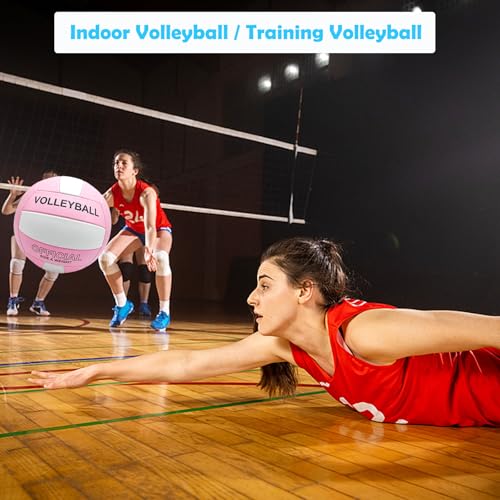Stavanicen Volleyball Official Size 5 for Indoor Outdoor, Soft Touch Volleyballs for Adults Beach Pool Game Gym Training P...
