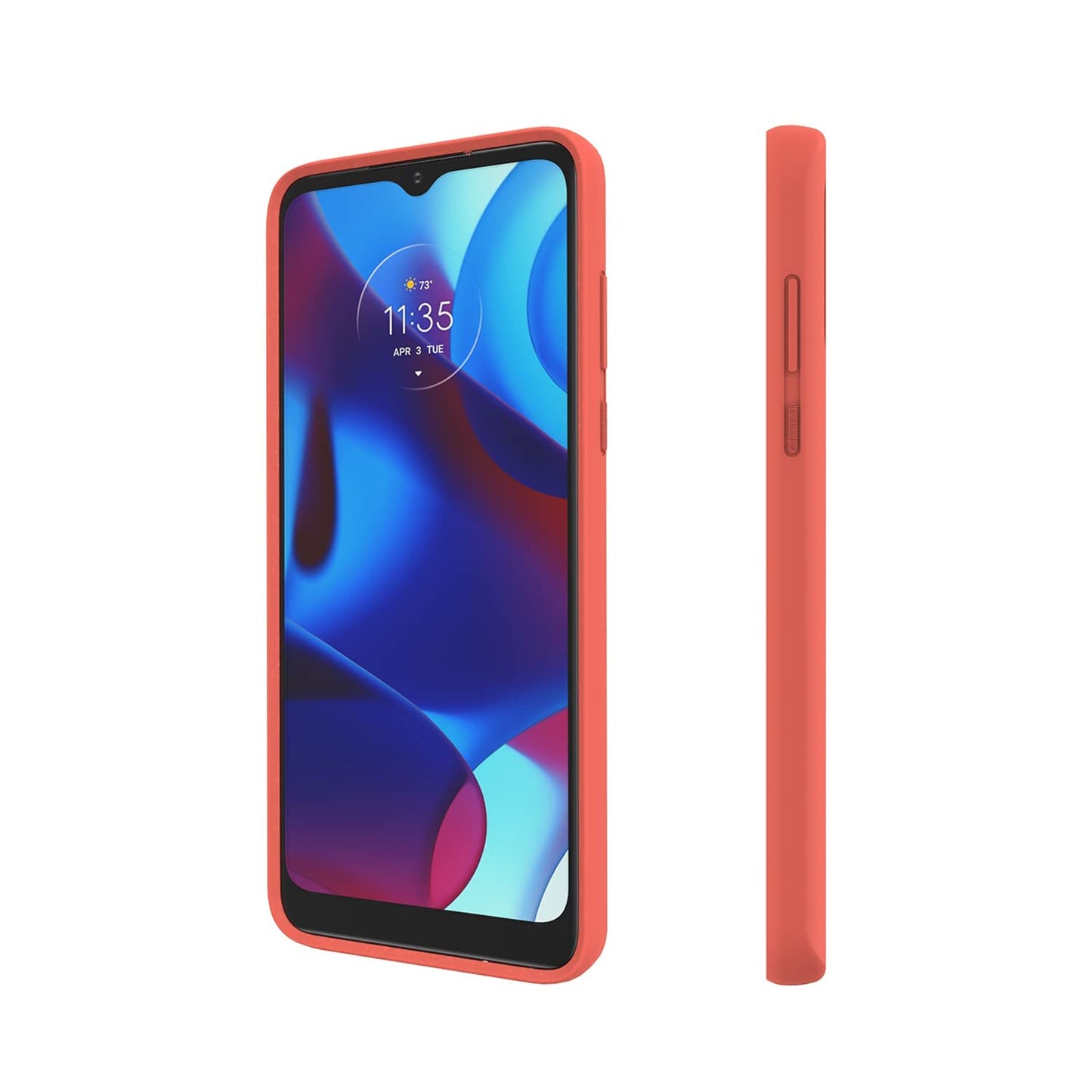 Motorola Moto G Pure (2021) Protective Case- Precision Fit, Stylish Shock Absorbing Phone Cases - Living Coral