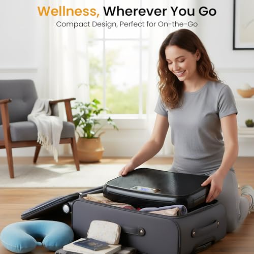 TISSCARE Vibration Plate Exercise Machine Mini Vibrating Plates for Lymphatic Drainage and Weight Loss, 400Lbs Capacity Fu...