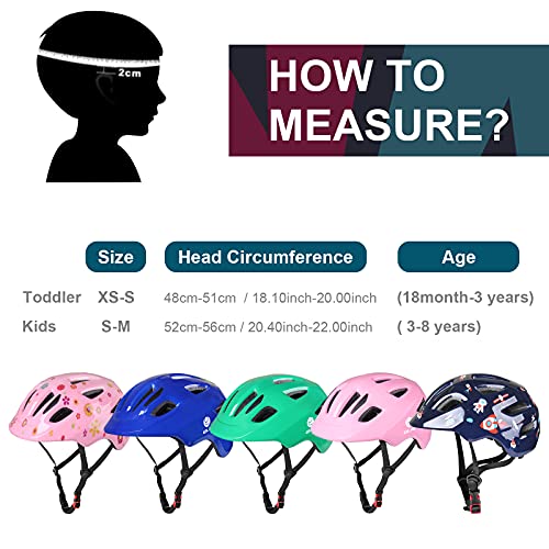 GLAF Baby Bike Helmet Toddler Helmets for 1 Year Old and up Infant Girls Boys Multi Sport Adjustable for Scooter Bicycle S...