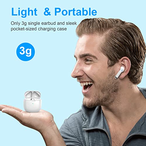 Jxrev Wireless Earbuds, Bluetooth 5.4 Headphones in Ear with Noise Cancelling Mic, Earbuds Stereo Bass, IP7 Waterproof Spo...