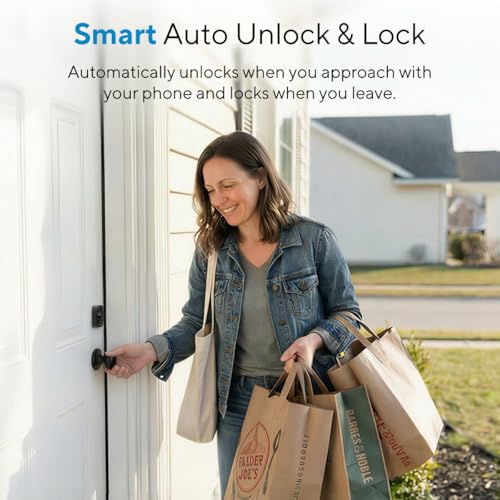 ULTRALOQ U-Bolt WiFi Smart Lock with Door Sensor, Built in Wi-Fi Keypad Deadbolt, Smart Door Lock for Front Door, Remote C...