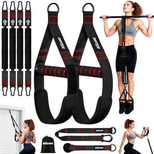 Pull Up Assistance Bands for Women, Heavy Duty Resistance Bands with Handles, Exercise Band with Door Anchor, Workout Band...