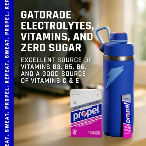 Propel Electrolyte Enhanced Water Drink Mix Powder Packets, Kiwi Strawberry Variety Pack, Zero Calorie & Zero Sugar Hydrat...