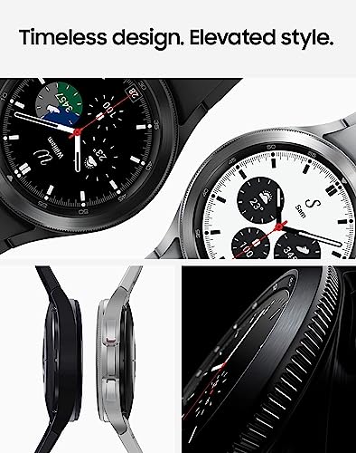 SAMSUNG Galaxy Watch 4 46 mm Smartwatch w/Bonus Band (White), ECG Monitor Tracker for Health, Fitness, Running, Sleep Cycl...