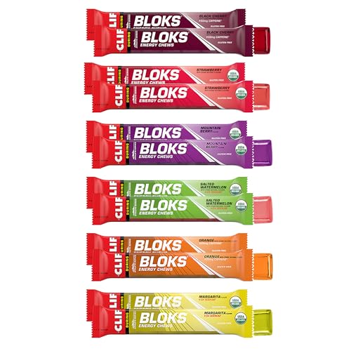 CLIF BLOKS - Energy Chews - Variety Pack - Non-GMO - Plant Based - Fast Fuel for Cycling and Running - Quick Carbohydrates...
