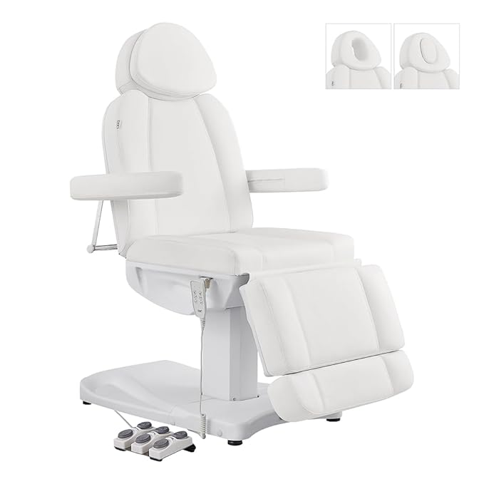 Full Electrical Medical Aesthetic Chair Facial Beauty Bed Podiatry Doctors Office Chair with 3 Motors INK