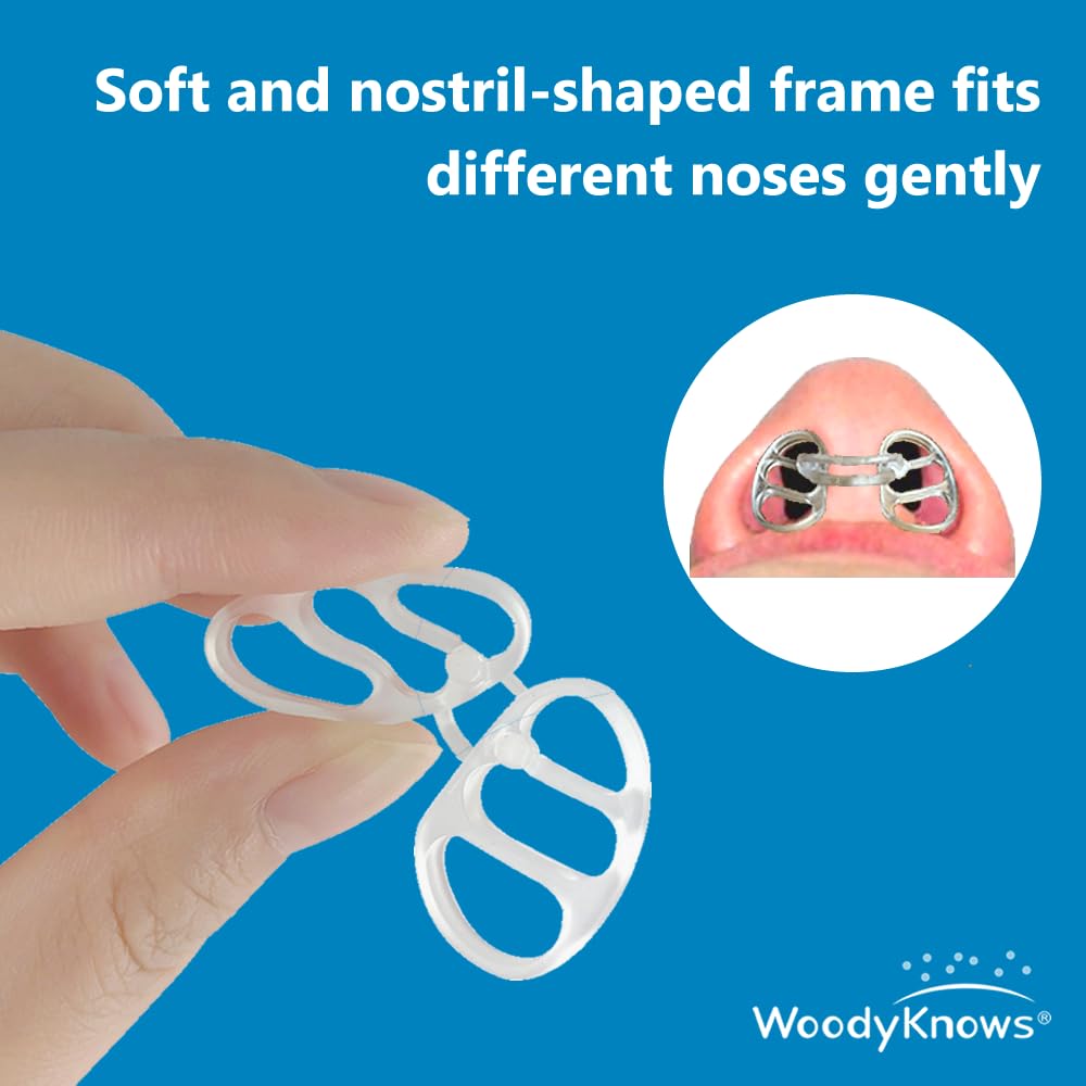 WoodyKnows Super-Support Nasal Dilator for Snoring aid, Improves Sleep and Sports Airflow, Breathe Better (Combo Pack XS/S/M/L)