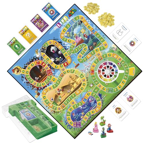 Hasbro Gaming The Game of Life: Super Mario Edition Board Game for Kids Ages 8 and Up, Play Minigames, Collect Stars, Batt...
