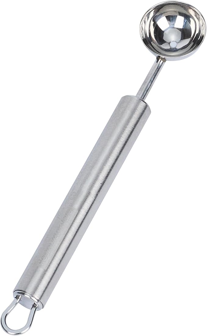 Restaurantware Stainless Steel Melon Baller - 24 Pack - German Standard Fruit Scooper, Ergonomic Grip, Dishwasher Safe - Fruit Baller For Watermelon, Cantaloupe, Butter, DIY Fruit Platter