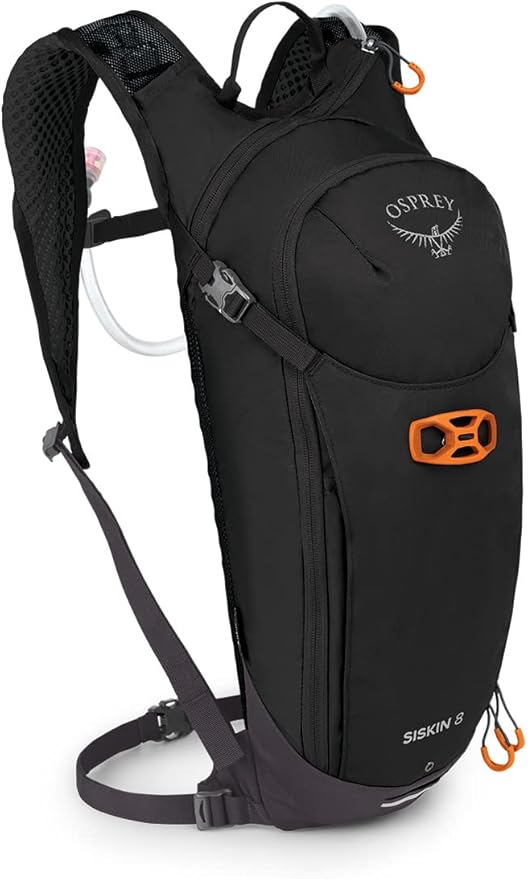 Osprey Siskin 8L Men's Biking Backpack with Hydraulics Reservoir, Black