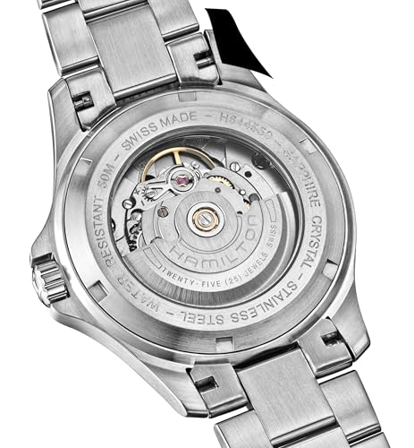 Hamilton Khaki Field King Automatic Men's Watch, 40mm Stainless Steel Case, Swiss Made, Black Dial Analog Wrist Watch for ...