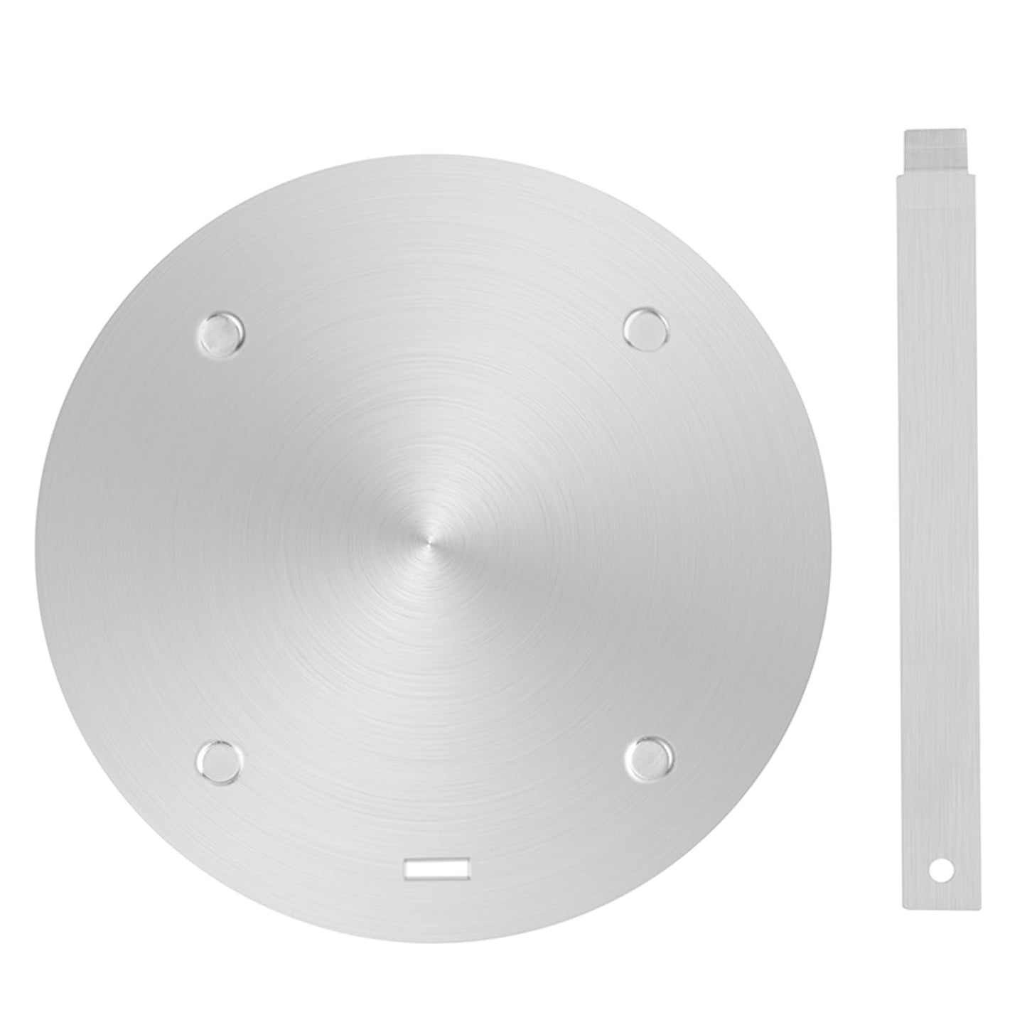 7.9Inch Heat Diffuser Plates for Gas Electric Stoves, Flygragon Stainless Steel Cooking Induction Adapter Plate for Glass Cooktop, Detachable Handle Induction Cooktop Converter Plate