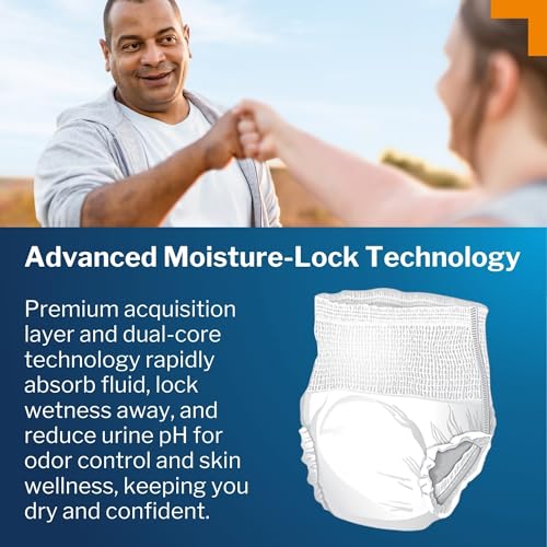 McKesson Ultra Adult Incontinence Underwear, [80 Count], Heavy Absorbency, Medium, 32-44 in. Unisex Bladder Leak Protectio...